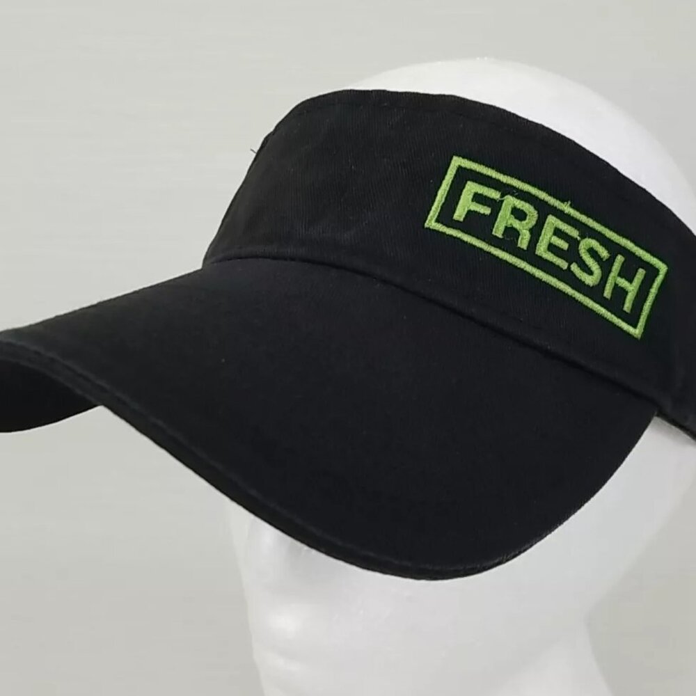 New Subway Employee Black "Fresh" Visors